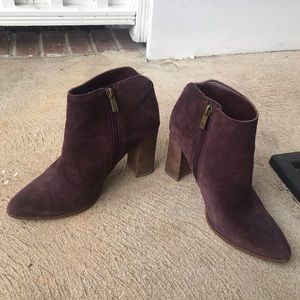 Ivanka Trump Dark Purple Booties - SIZE 6.5M